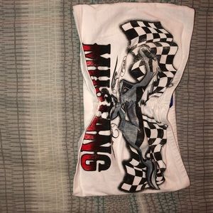 vintage racer bandeau shirt